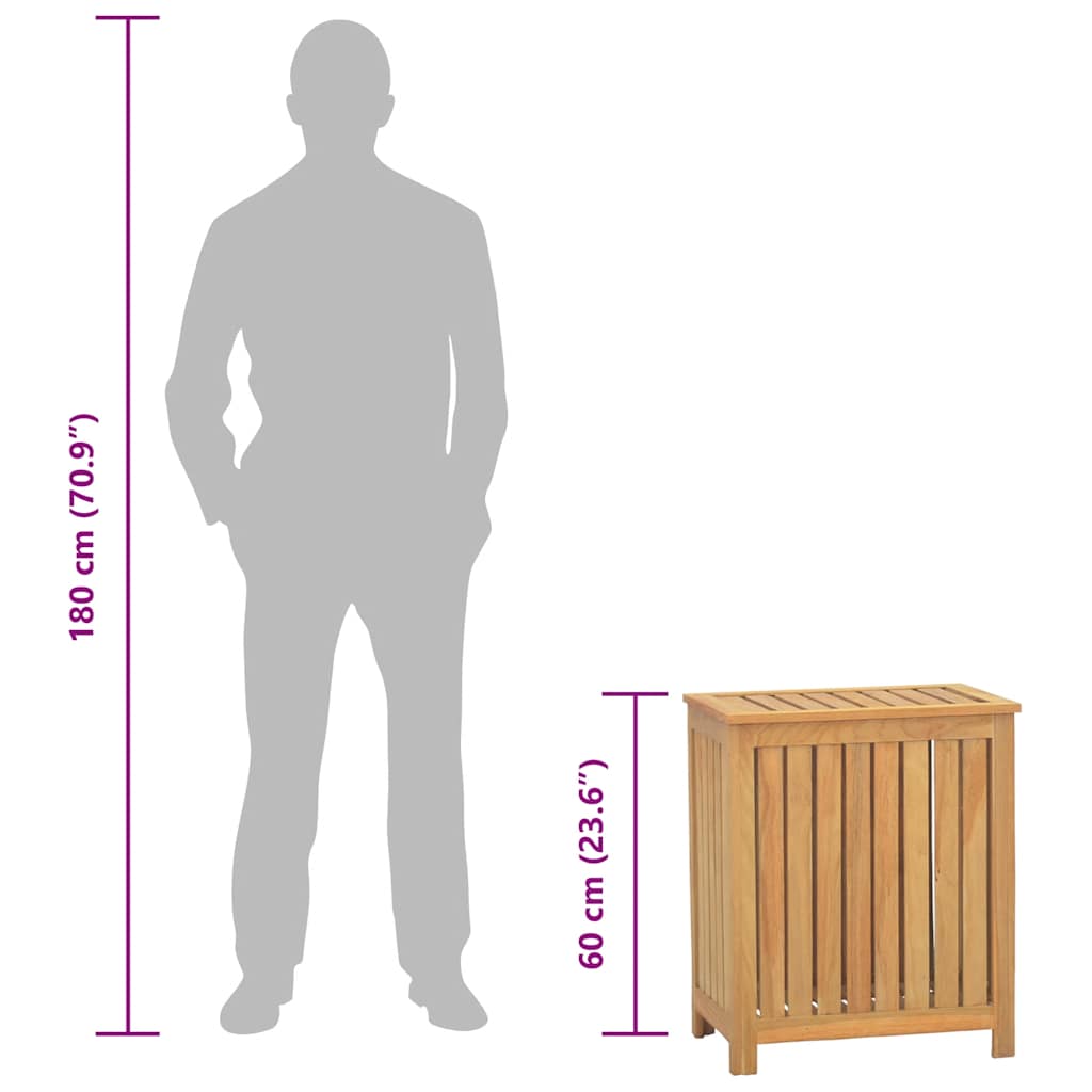 Wash Bin 50x35x60 cm Solid Wood Teak