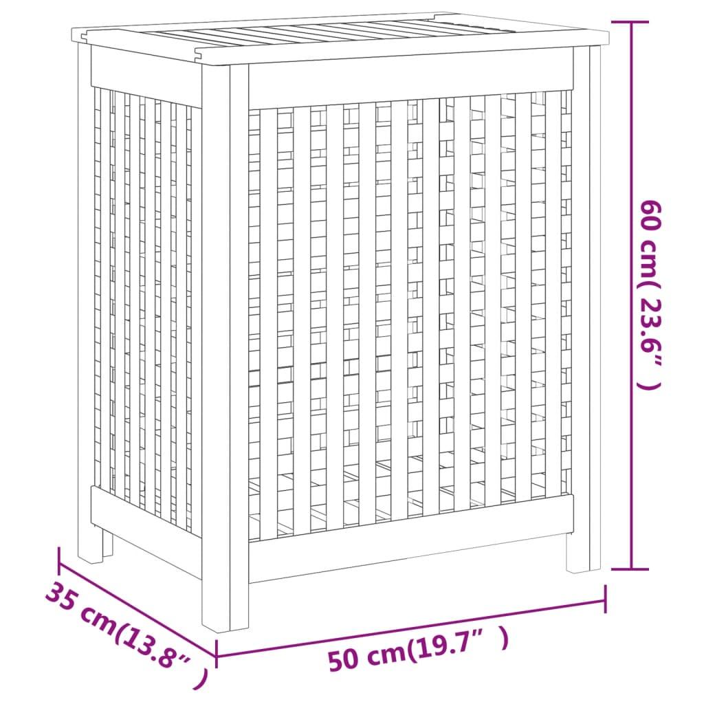 Wash Bin 50x35x60 cm Solid Wood Teak