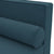 Chaise Lounge with Cushions and Bolster Blue Velvet
