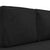 Chaise Lounge with Cushions and Bolster Black Velvet
