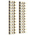 Wall Mounted Wine Rack for 12 Bottles 2 pcs Gold Iron