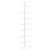 Wall-mounted Wine Rack for 9 Bottles White Iron