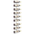Wall-mounted Wine Rack for 9 Bottles White Iron