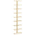 Wall-mounted Wine Rack for 9 Bottles Gold Iron