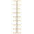 Wall-mounted Wine Rack for 9 Bottles Gold Iron