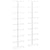 Wall-mounted Wine Rack for 9 Bottles 2 pcs White Iron