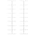 Wall-mounted Wine Rack for 9 Bottles 2 pcs White Iron