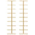 Wall-mounted Wine Rack for 9 Bottles 2 pcs Gold Iron