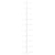 Wall-mounted Wine Rack for 10 Bottles White Metal