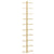 Wall-mounted Wine Rack for 10 Bottles Gold Metal