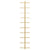 Wall-mounted Wine Rack for 10 Bottles Gold Metal