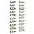 Wall-mounted Wine Rack for 10 Bottles 2 pcs White Metal