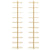 Wall-mounted Wine Rack for 10 Bottles 2 pcs Gold Metal