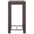 5 Piece Garden Bar Set with Cushions Poly Rattan Brown