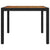 7 Piece Outdoor Dining Set with Cushions Poly Rattan Black