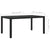 7 Piece Outdoor Dining Set with Cushions Poly Rattan Black