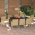 9 Piece Garden Dining Set with Cushions Poly Rattan Beige