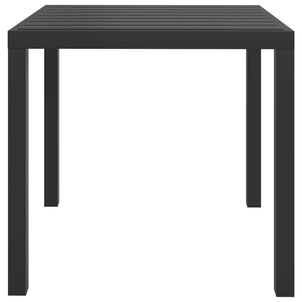 5 Piece Garden Dining Set with Cushions Poly Rattan Black