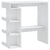 Bar Table with Storage Rack White 100x50x101.5 cm Engineered Wood