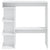 Bar Table with Storage Rack White 100x50x101.5 cm Engineered Wood