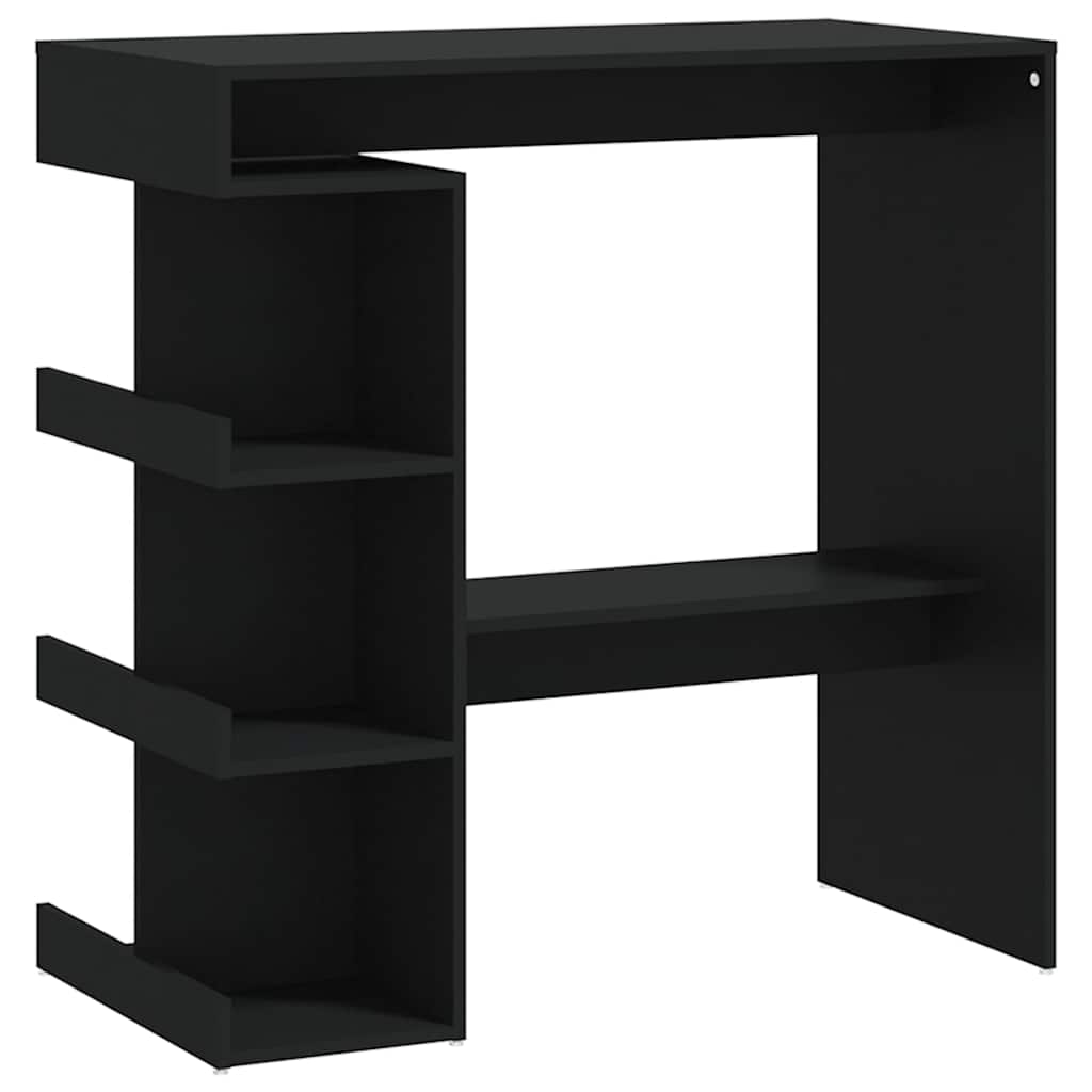 Bar Table with Storage Rack Black 100x50x101.5 cm