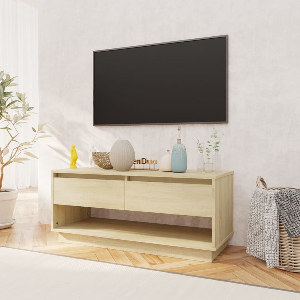 TV Cabinet Sonoma Oak 102x41x44 cm Engineered Wood