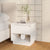 Bedside Cabinets 2 pcs High Gloss White 45x34x44 cm Engineered Wood