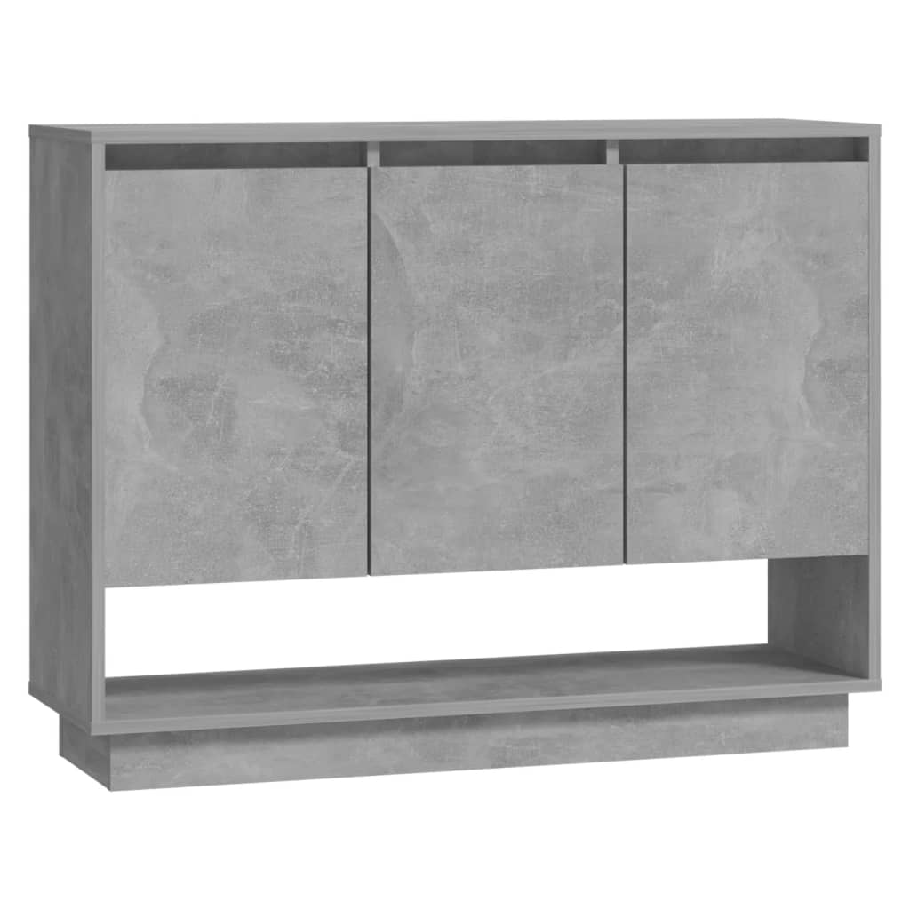 Sideboard Concrete Grey 97x31x75 cm Engineered Wood