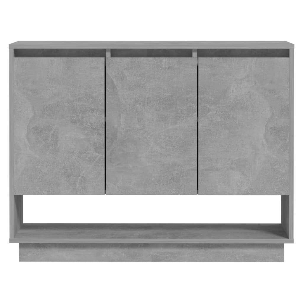 Sideboard Concrete Grey 97x31x75 cm Engineered Wood