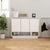 Sideboard High Gloss White 97x31x75 cm Engineered Wood