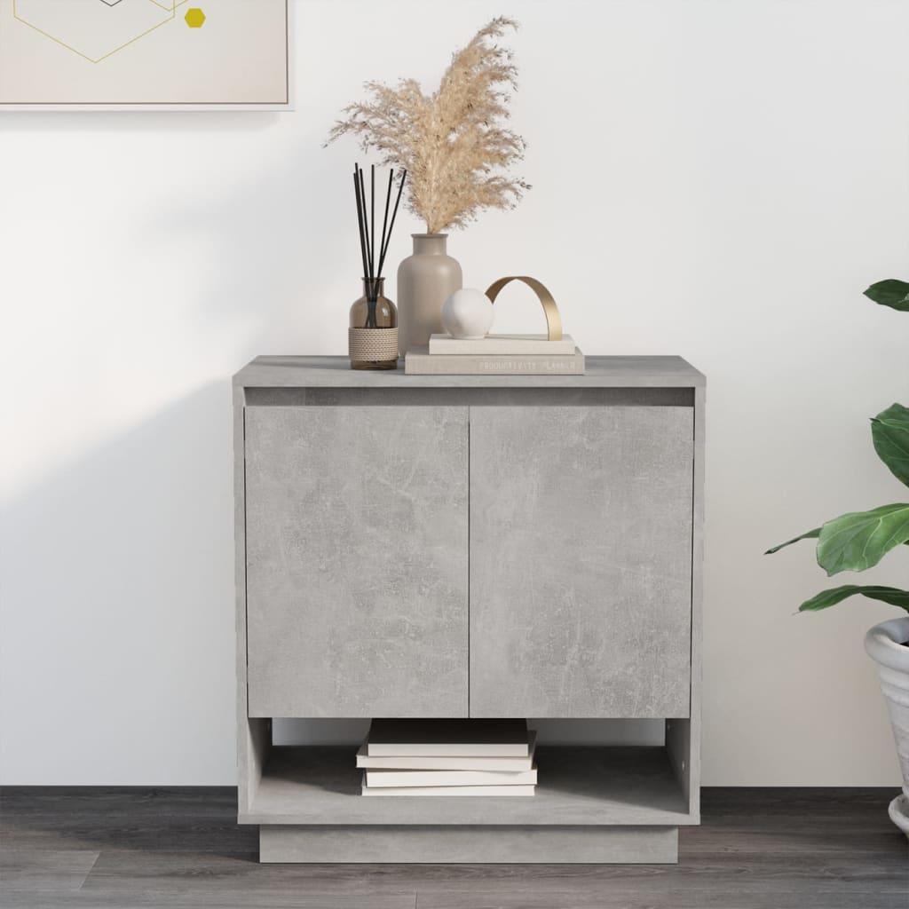 Sideboard Concrete Grey 70x41x75 cm Engineered Wood