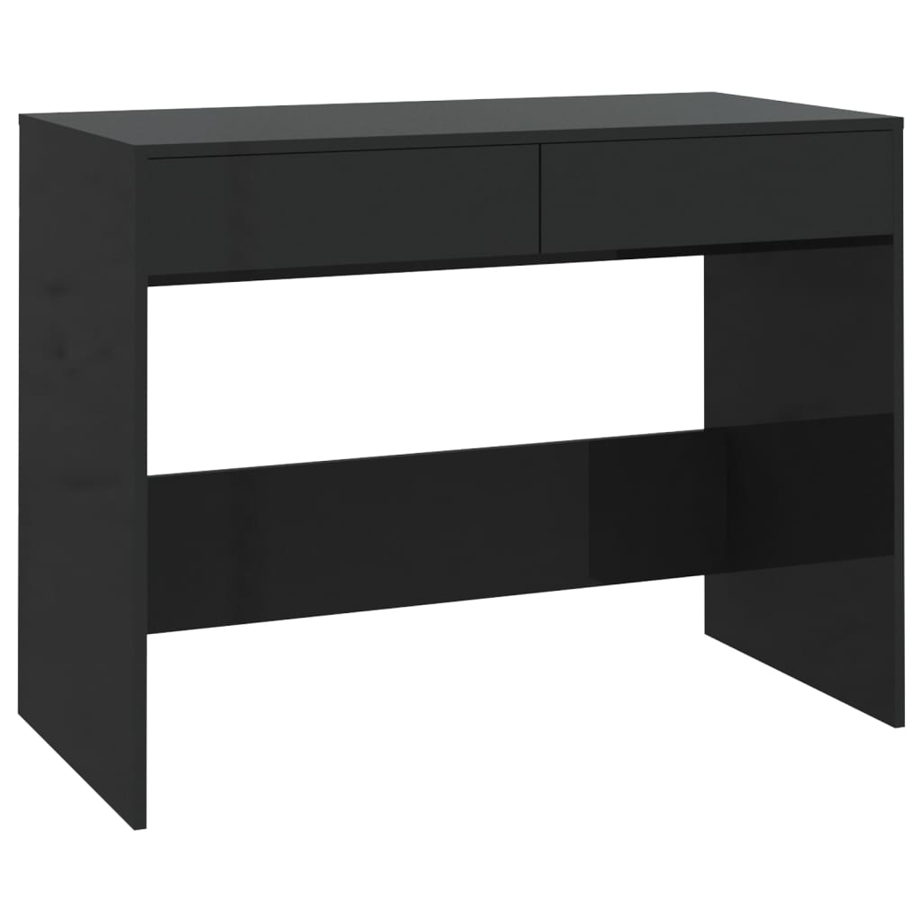 Desk Black 101x50x76.5 cm Engineered Wood