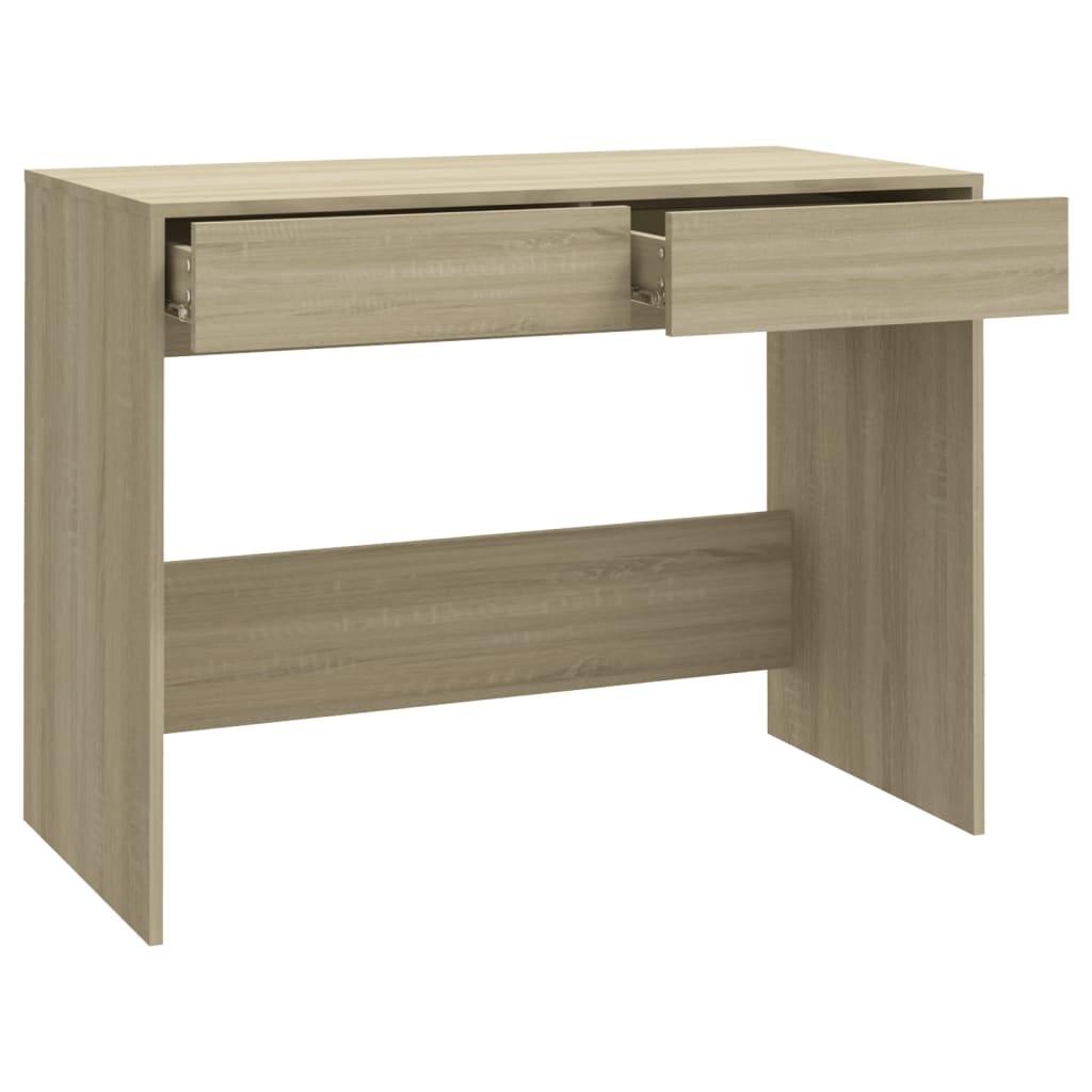 Desk Sonoma Oak 101x50x76.5 cm Engineered Wood