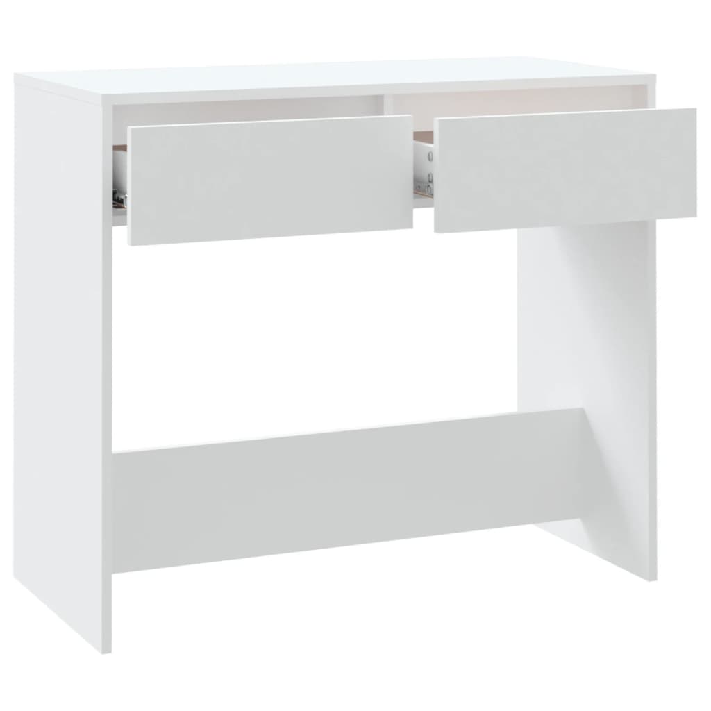 Console Table White 89x41x76.5 cm Engineered Wood