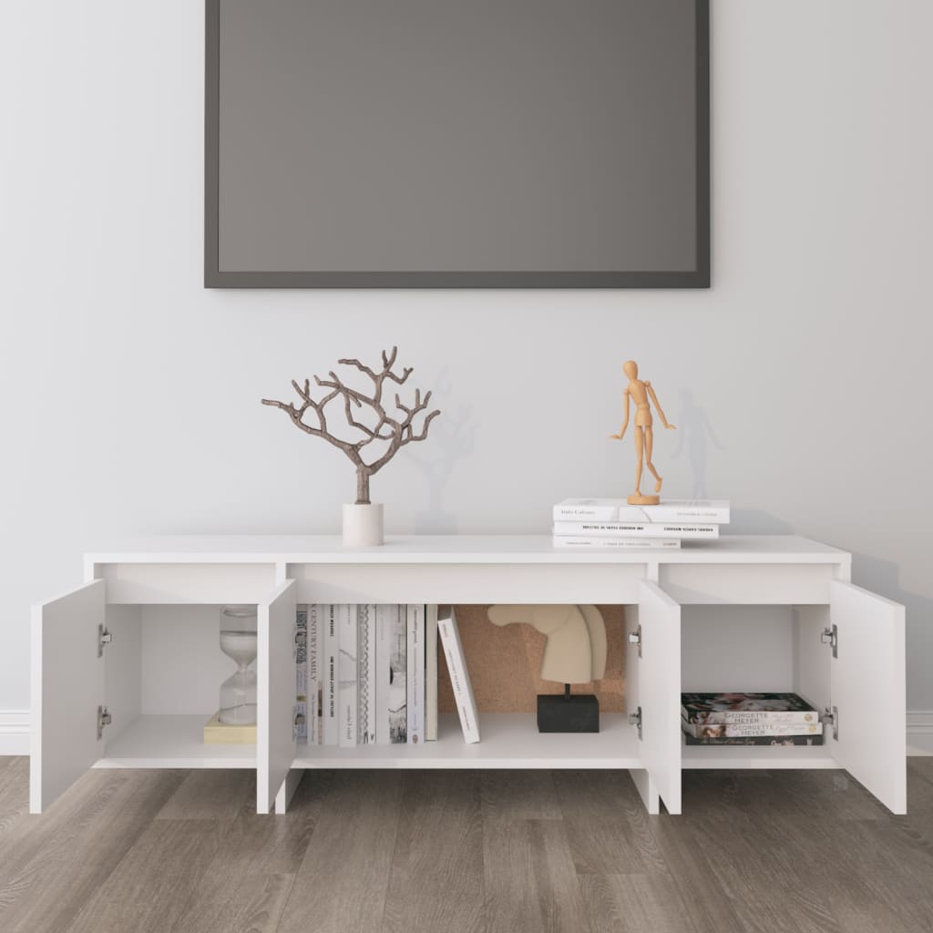 TV Cabinet White 120x30x40.5 cm Engineered Wood