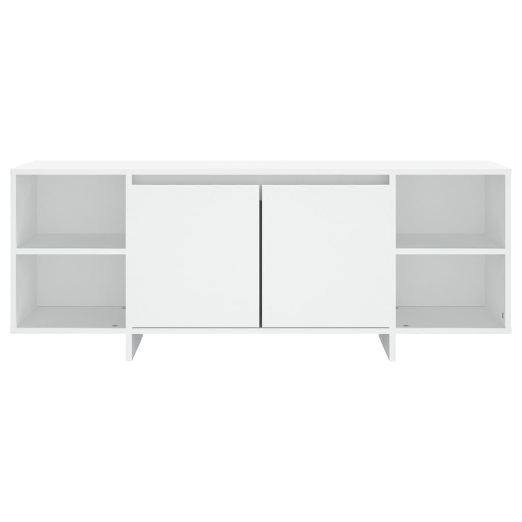 TV Cabinet White 130x35x50 cm Engineered Wood