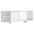 TV Cabinet High Gloss White 130x35x50 cm Engineered Wood