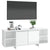 TV Cabinet High Gloss White 130x35x50 cm Engineered Wood