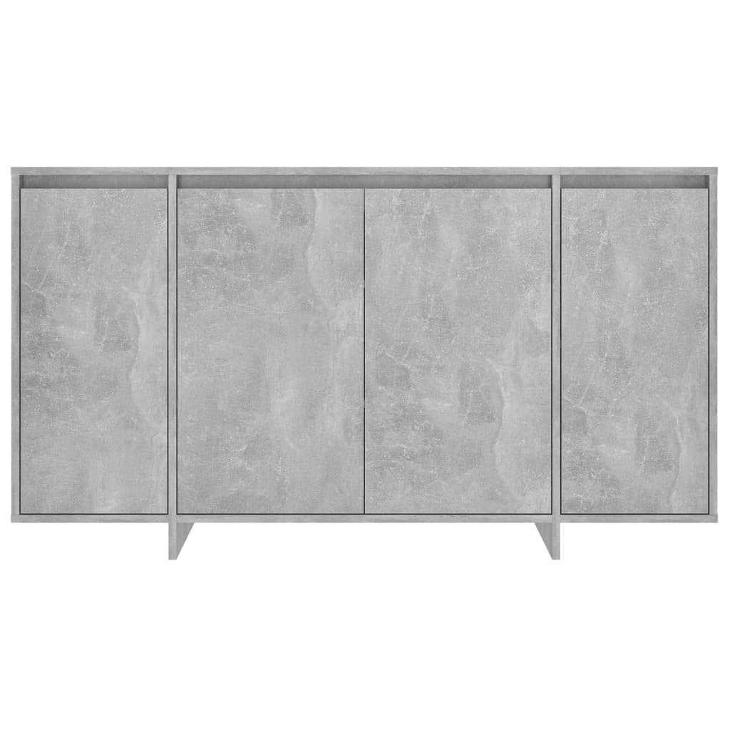 Sideboard Concrete Grey 135x41x75 cm Engineered Wood