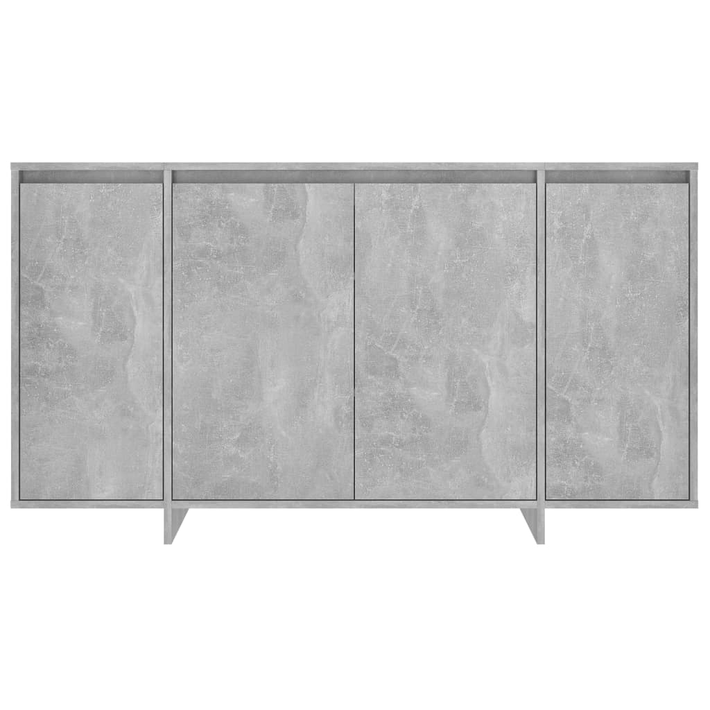 Sideboard Concrete Grey 135x41x75 cm Engineered Wood