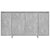 Sideboard Concrete Grey 135x41x75 cm Engineered Wood