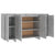 Sideboard Concrete Grey 135x41x75 cm Engineered Wood