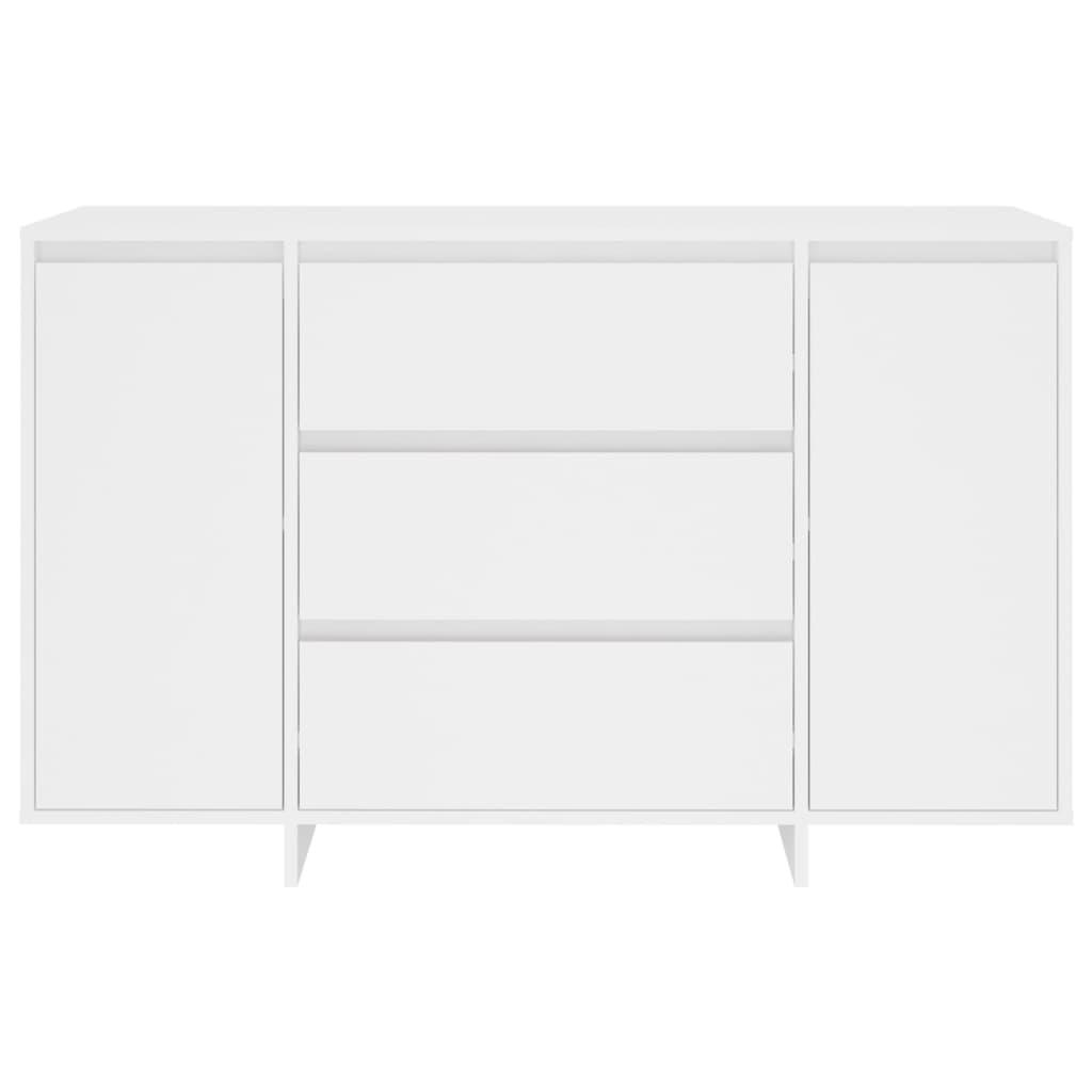 Sideboard with 3 Drawers White 120x41x75 cm Engineered Wood