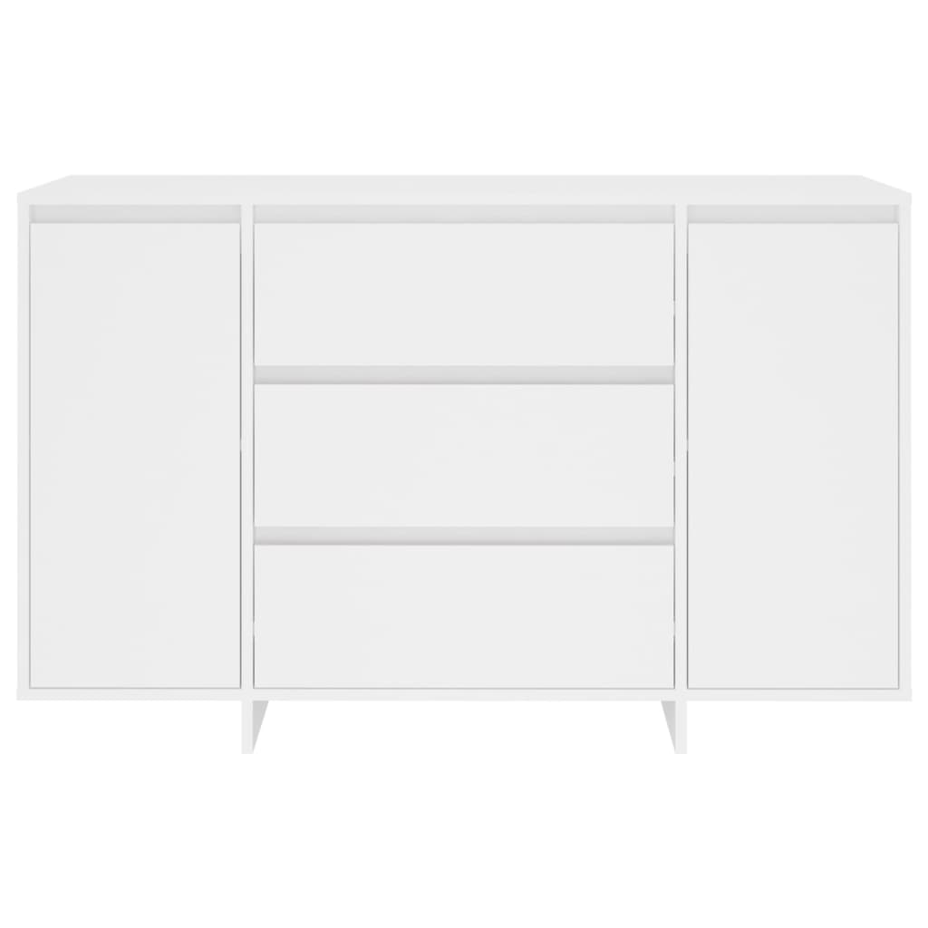 Sideboard with 3 Drawers White 120x41x75 cm Engineered Wood