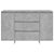 Sideboard with 3 Drawers Concrete Grey 120x41x75 cm Engineered Wood