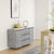 Sideboard with 3 Drawers Concrete Grey 120x41x75 cm Engineered Wood