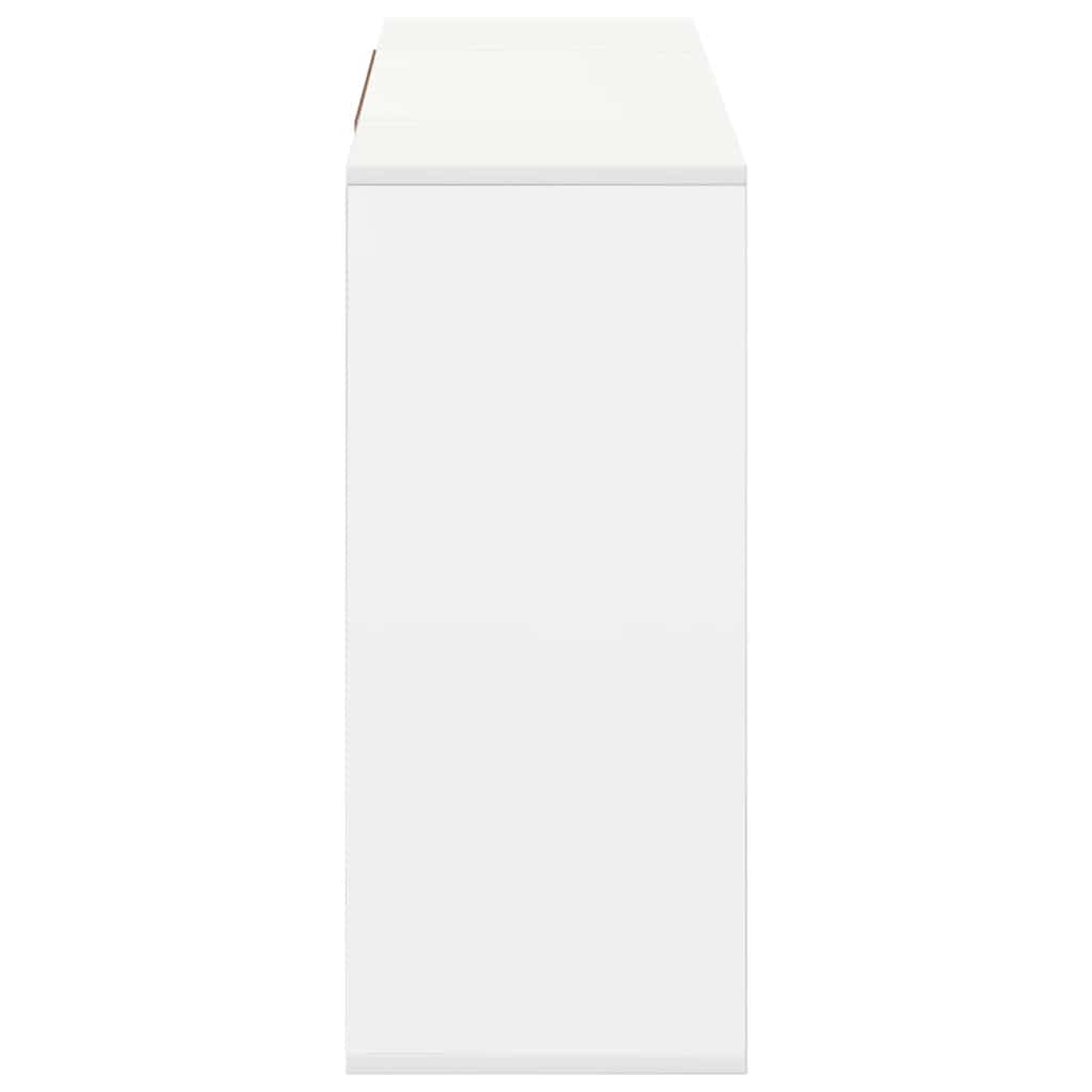 Sideboard White 120x30x75 cm Engineered Wood