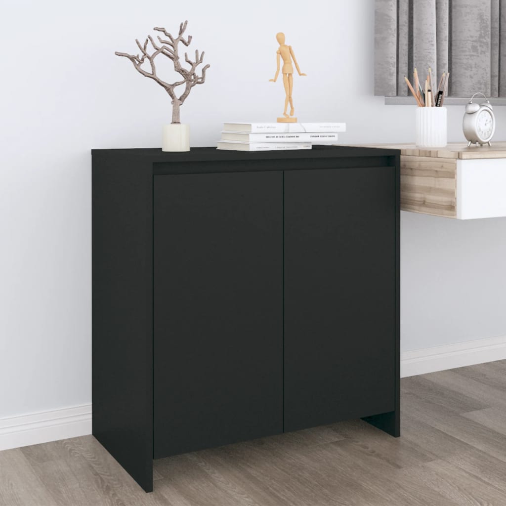 Sideboard Black 70x41x75 cm Engineered Wood