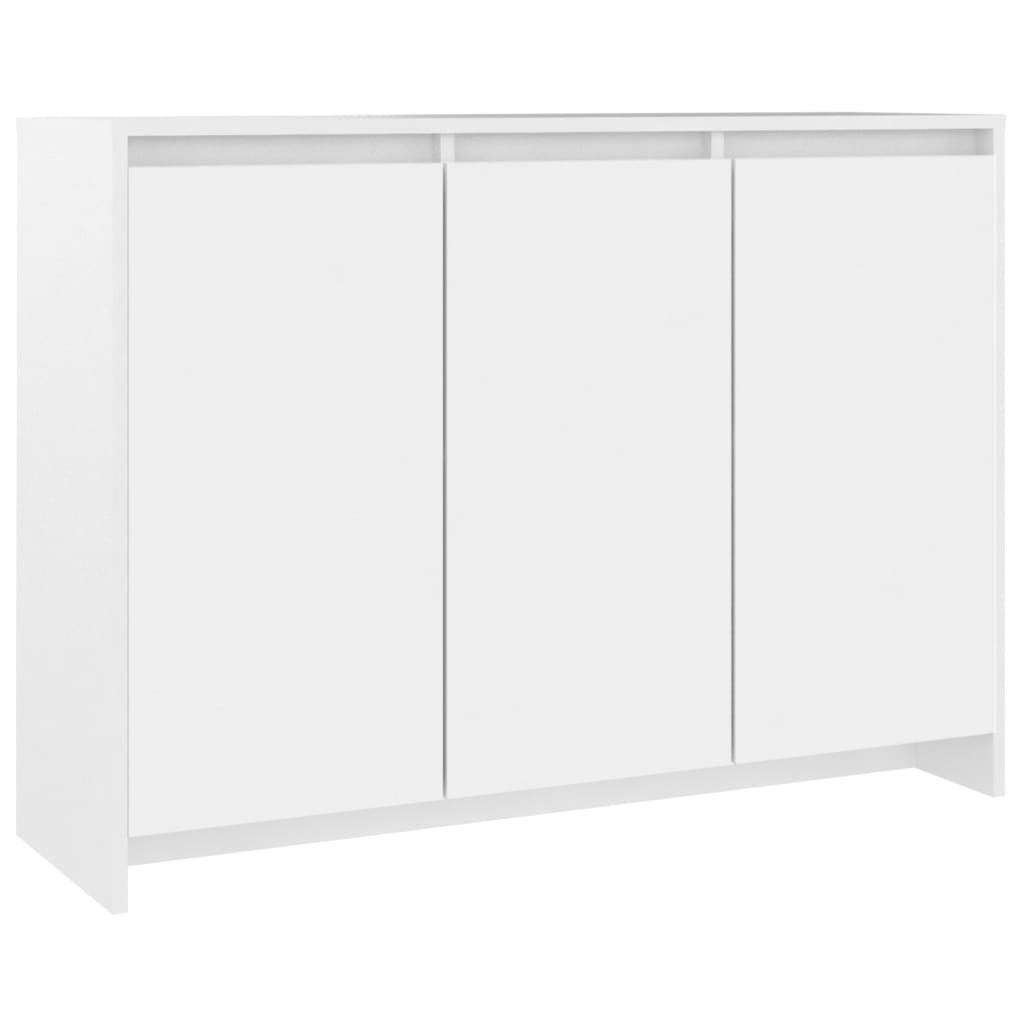 Sideboard White 102x33x75 cm Engineered Wood