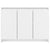 Sideboard White 102x33x75 cm Engineered Wood